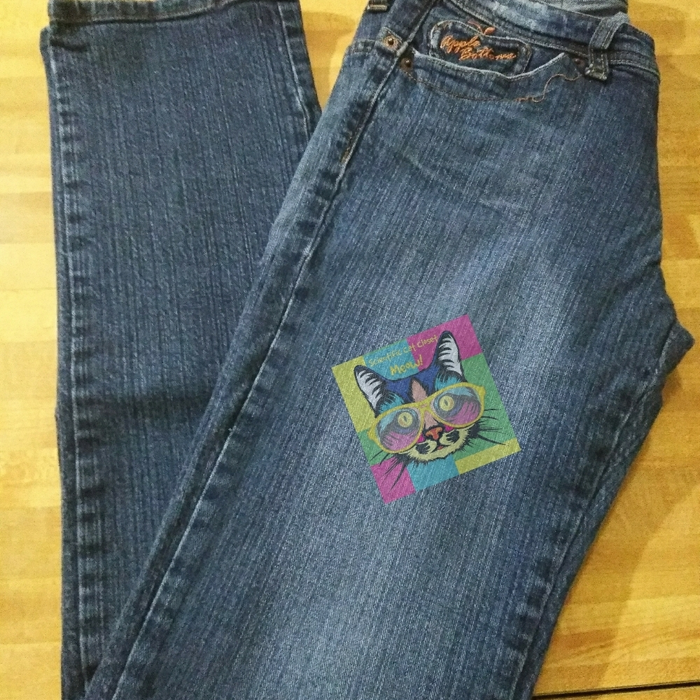 Cute Womens Apple Bottom Blue Jeans
